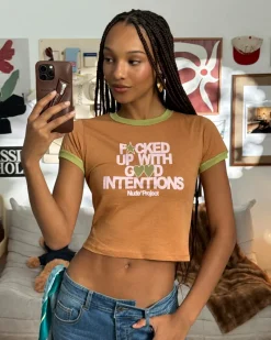 Nude Project Still Fucked Up* Top Brown Discount