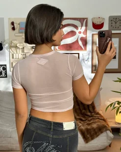 Nude Project Strass Top Pink Sale