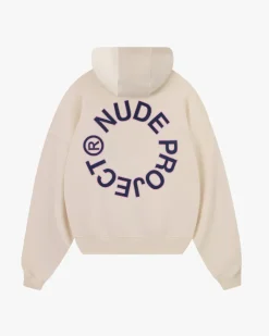 Nude Project Sudadera Boxy Kory Blanco Crema Best