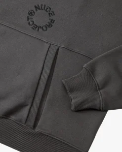 Nude Project Sudadera Boxy Kory Gris Oscuro New