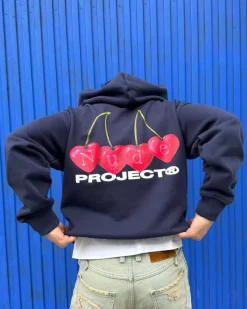 Nude Project Sudadera Cherry Azul Marino Clearance