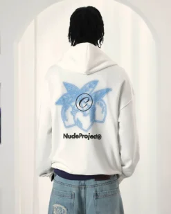 Nude Project Sudadera Cherry Bomb Blanco Crema Online