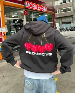 Nude Project Sudadera Cherry Gris Oscuro Online