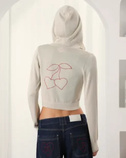Nude Project Sudadera Con Capucha Papaya Blanco Crema Hot