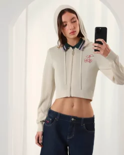 Nude Project Sudadera Con Capucha Papaya Blanco Crema Hot