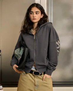 Nude Project Sudadera Con Cremallera Beast Gris Oscuro Clearance