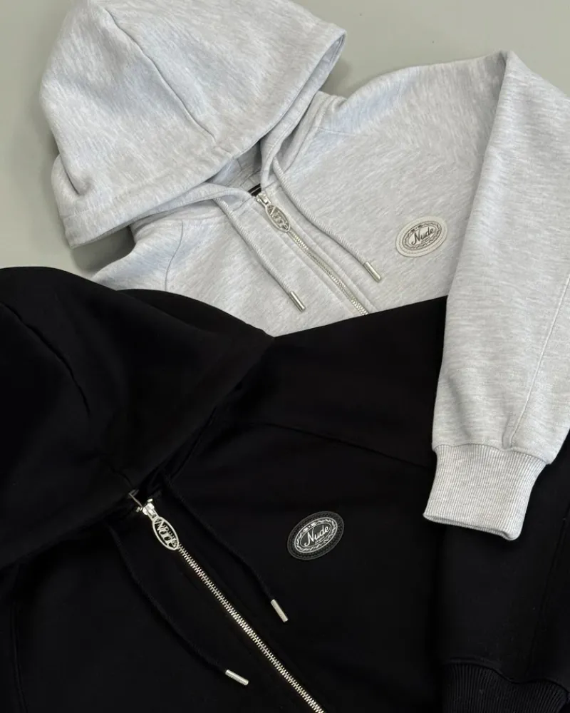 Nude Project Sudadera Con Cremallera Essentials Negra Discount