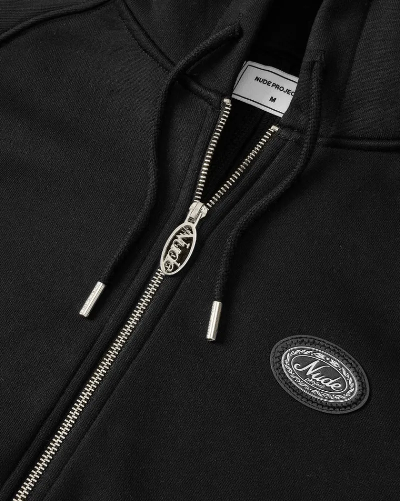 Nude Project Sudadera Con Cremallera Essentials Negra Discount
