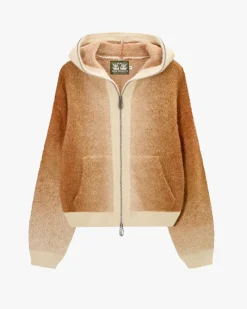 Nude Project Sudadera Con Cremallera Gradient Marrón Discount