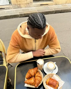 Nude Project Sudadera Con Cremallera Gradient Marrón Discount