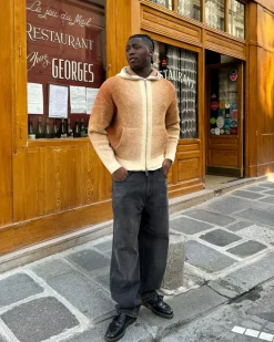 Nude Project Sudadera Con Cremallera Gradient Marrón Discount