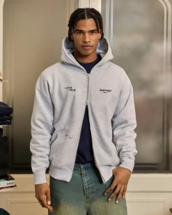 Nude Project Sudadera Con Cremallera Global Soon Gris Outlet