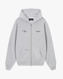 Nude Project Sudadera Con Cremallera Global Soon Gris Outlet