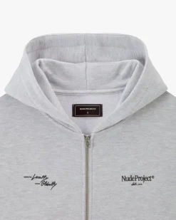 Nude Project Sudadera Con Cremallera Global Soon Gris Outlet