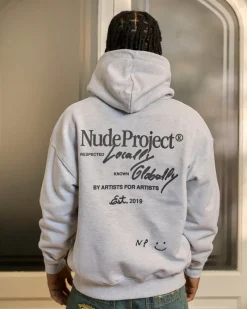 Nude Project Sudadera Con Cremallera Global Soon Gris Outlet
