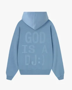 Nude Project Sudadera Con Cremallera God is a DJ Azul New