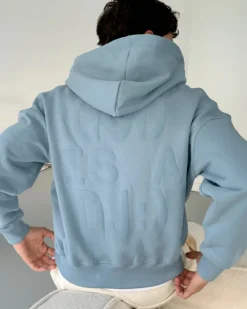 Nude Project Sudadera Con Cremallera God is a DJ Azul New