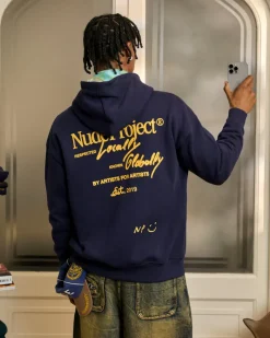 Nude Project Sudadera Con Cremallera Global Soon Azul Marino Sale