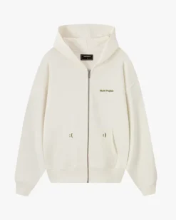 Nude Project Sudadera Con Cremallera God is a DJ Blanco Crema