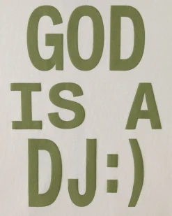 Nude Project Sudadera Con Cremallera God is a DJ Blanco Crema