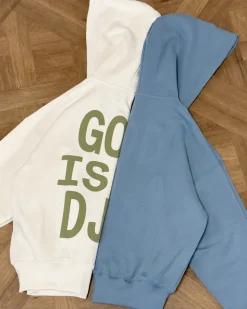 Nude Project Sudadera Con Cremallera God is a DJ Blanco Crema
