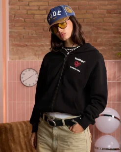 Nude Project Sudadera Con Cremallera Heartbroken Negra Outlet