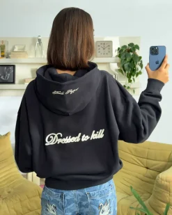 Nude Project Sudadera Con Cremallera Kill Bill Negro Oscuro Discount