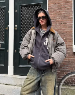 Nude Project Sudadera Con Cremallera Kill Bill Negro Oscuro Discount