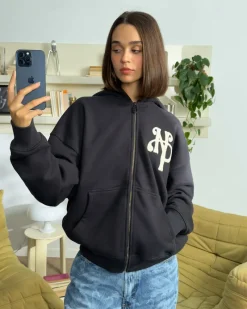 Nude Project Sudadera Con Cremallera Kill Bill Negro Oscuro Discount