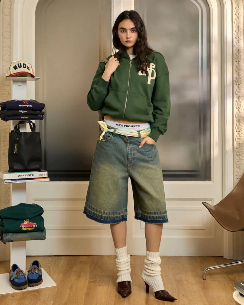 Nude Project Sudadera Con Cremallera Kill Bill Verde Sale