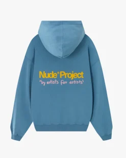 Nude Project Sudadera Cult Kid Azul Piedra New
