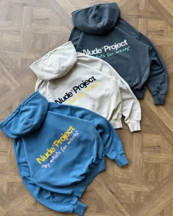 Nude Project Sudadera Cult Kid Azul Piedra New