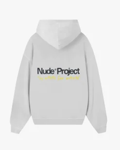 Nude Project Sudadera Cult Kid Blanco Crema New