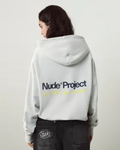 Nude Project Sudadera Cult Kid Blanco Crema New