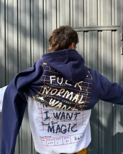 Nude Project Sudadera Fuck Normal Azul Marino