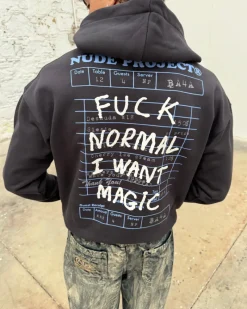 Nude Project Sudadera Fuck Normal Negra Sale