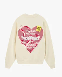 Nude Project Sudadera Heartbroken Blanco Crema Discount
