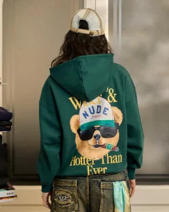 Nude Project Sudadera Hot Verde New