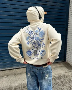 Nude Project Sudadera Jarron Blanco Crema Clearance