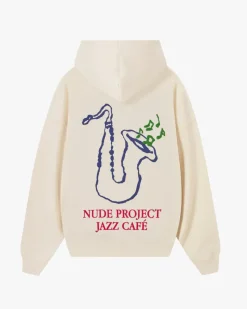 Nude Project Sudadera Jazz Café Blanco Crema Outlet