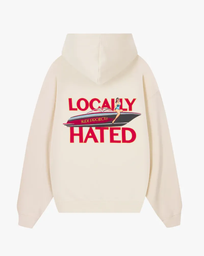 Nude Project Sudadera Locally Hated Blanco Crema New