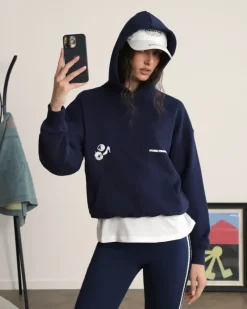 Nude Project Sudadera Love SD Azul Marino Washed Discount