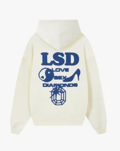 Nude Project Sudadera Love SD Blanco Crema Washed Outlet