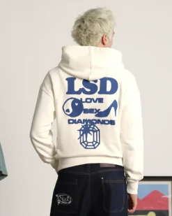 Nude Project Sudadera Love SD Blanco Crema Washed Outlet