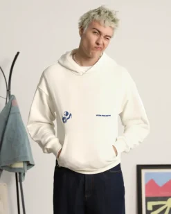 Nude Project Sudadera Love SD Blanco Crema Washed Outlet