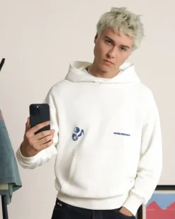 Nude Project Sudadera Love SD Blanco Crema Washed Outlet