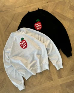 Nude Project Sudadera Sin Capucha Apple Crew Gris