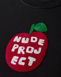 Nude Project Sudadera Sin Capucha Apple Crew Gris Oscuro Outlet