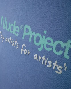 Nude Project Sudadera Sin Capucha Cult Kid Azul Piedra Outlet