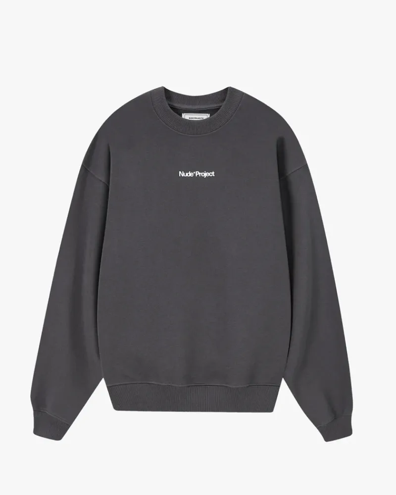Nude Project Sudadera sin Capucha Gris Oscuro New